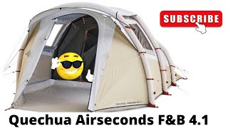 4K Quechua Air Seconds FampB 41 test namiotu pierwsze rozbicieWeekendowy Camping na działce [upl. by Eimmis]