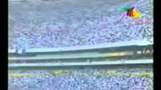 Afición Celayense invade el Estadio Azteca Necaxa vs Atlético Celaya final 1996 [upl. by Suolekcin]