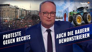 Fast eine Million Deutsche gehen auf die Straße – für die Demokratie  heuteshow vom 26012024 [upl. by Annoeik]