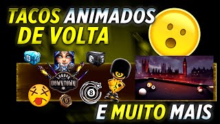 NOVIDADE AVATAR E TACOS ANIMADOS DE VOLTA E MUITO MAIS  8 Ball Pool [upl. by Nyrrek]