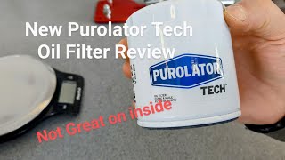 New Purolator Tech oil filter Review [upl. by Llerat]