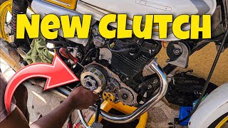 Changing Clutch in My Bike  Jamaican Bike Life 🇯🇲 [upl. by Wheeler]