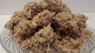 How to make No Bake Coconut Pecan Praline Cookies Tutorial [upl. by Yarled90]