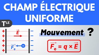 Mouvement dans un CHAMP ÉLECTRIQUE UNIFORME ✅ Terminale Spécialité [upl. by Ymassej115]