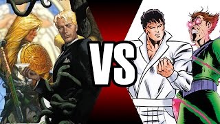 LUCIFER E MIGUEL VS BEYONDER E MOLECULE MAN  BATALHA MORTAL  Ei Nerd [upl. by Guyer]