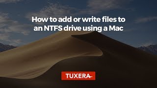 How to add or write files to an NTFS drive using a Mac [upl. by Janiuszck]