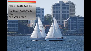 H28 fleet mid week racing  Retro boats [upl. by Nnylav]