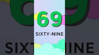 Counting and Spelling Numbers 66 to 70  Learn Number Words for Kids [upl. by Gerta228]