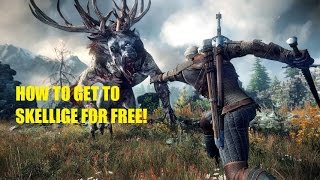 WITCHER 3 HOW TO GET TO SKELLIGE FOR FREE [upl. by Alaehs]