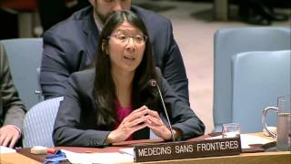 NotATarget  MSF President delivers powerful message to UN Security Council [upl. by Aelak]