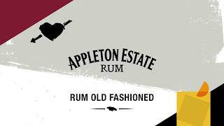 Appleton Estate Rum Old Fashioned  Cocktail Recipe [upl. by Boothman889]