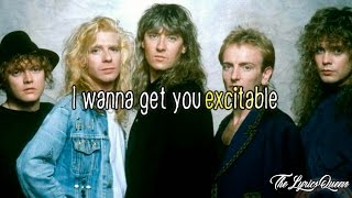 Def Leppard  Excitable Lyrics HD [upl. by Afaw703]