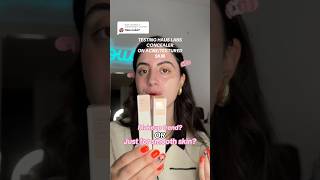 HAUS LABS CONCEALER ON ACNETEXTURED SKIN beautyreview makeuptutorial acnepositivity makeup [upl. by Nirag]