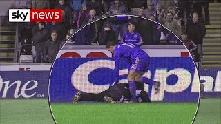 Eden Hazard Kicks Ballboy At Swansea V Chelsea Match [upl. by Andris]