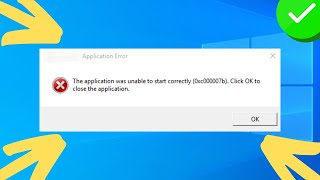 How to fix this application was unable to start correctly 0xc00007b [upl. by Antonio678]