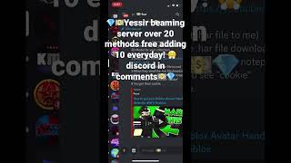 Yessir beaming Roblox beaming how to beam beaming discord servers roblox hacking 💵💎 [upl. by Mcnully]