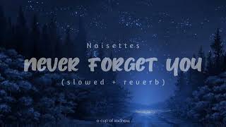 noisettes  never forget you slowed  reverb lyrics [upl. by Boj205]