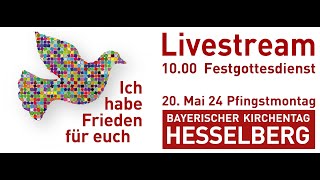 Bayerischer Kirchentag auf dem Hesselberg  Festgottesdienst und Grußworte [upl. by Ephrayim]