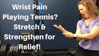 Wrist Pain from Playing Tennis TENDINITIS ADD These Wrist Stretches for Relief  Dr K amp Dr Wil [upl. by Tihw]