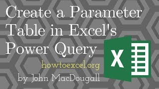 Create A Parameter Table For Your Power Queries [upl. by Peppie]