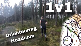 1v1 Orienteering Headcam W Aleksi Jutila [upl. by Ahsehat388]