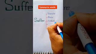 Synonyms words  Same Meaning Words  Suffer shortsfeed shortvideo [upl. by La Verne206]