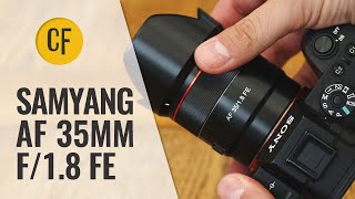 Samyang AF 35mm f18 FE lens review with samples Fullframe amp APSC [upl. by Chae546]