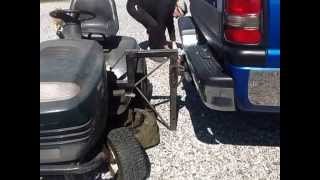 Riding mower carrier for transport [upl. by Ati402]