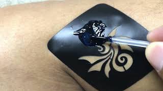 TEMPORARY Tattoo In 4K  how to temporary ink tattoo dragon [upl. by Marve138]