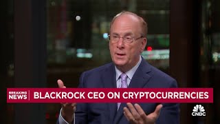 BlackRock CEO Larry Fink Bitcoin ETF approvals are stepping stones towards tokenization [upl. by Nyltak]