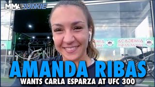 Amanda Ribas Wants Carla Esparza at UFC 300 Opens Up About Helping Troubled Youth in Brazil [upl. by Walke]