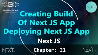 21  How To Create A Build Of Next JS App  Deploying Next JS App  Next JS Tutorial HindiUrdu [upl. by Shamus]