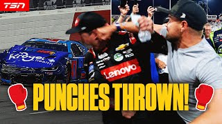 Stenhouse PUNCHES Busch After Being WRECKED in AllStar Race  NASCAR [upl. by Ciryl774]