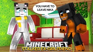 Minecraft STALKER EX GIRLFRIEND  DONUTS STALKER IS HIS EX  GIRLFRIEND  donut the dog minecraft [upl. by Ecinahc829]