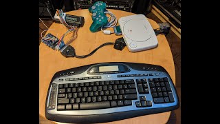 BlueRetro  PSX Lightspan Keyboard support DEMO [upl. by Aiouqes119]