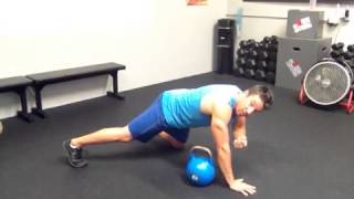 Kettlebell Pull Through Plank  Coach Rob  3STRONG [upl. by Areht]