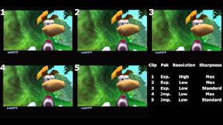 Rayman 2 N64 Graphics Settings Comparison [upl. by Neelya]