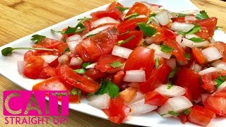 Pico de Gallo Recipe  Cait Straight Up [upl. by Cinimod]