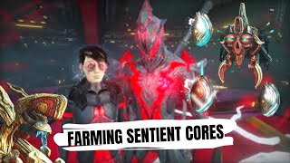 Warframe  HOW TO FARM SENTIENT CORES [upl. by Atnauqal]