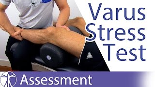 Varus Stress Test of the Knee  Lateral Collateral Ligament Injury [upl. by Obeded869]