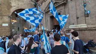 Palio di Siena  4 luglio 2024  Attesa cuore sospeso e gioia vissuti nella Contrada dellOnda [upl. by Allison]