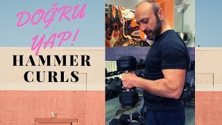 Dumbbell Hammer Curl nasıl DOĞRU yapılır Adım adım ayrıntılı anlatım [upl. by Foster547]