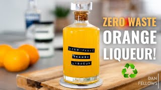 ZERO WASTE ORANGE LIQUEUR 🍊♻️ More Flavour Less Waste and Cost [upl. by Angelina]