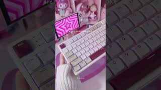 unboxing royal kludge n80 mechanical keyboard royalkludge rkn80 keebtok pinkaesthetic gamergirl [upl. by Zetnahs227]