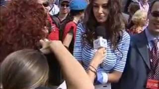 Mille Miglia 2011 le interviste di Teletutto Madalina Ghenea  tg Teletutto [upl. by Notkcorb]