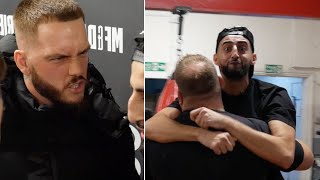 I AM GONNA F YOU UP  SLIM GETS CARRIED OUT FORCED TO EXIT INGLE GYM AFTER RYAN TAYLOR BUST UP [upl. by Schnurr]