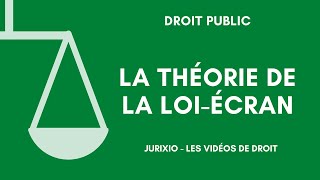 La théorie de la loiécran écran législatif  Droit administratif [upl. by Adele63]