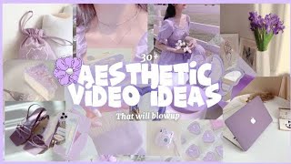 30aesthetic video ideas that will blowup 🌷 without showing face aesthetic video ideas ✨ [upl. by Mensch858]