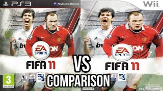 FIFA 11 PS3 Vs Nintendo Wii [upl. by Merridie383]