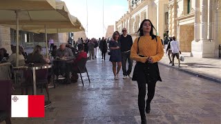 Malta Streets of Valletta day and night [upl. by Rizika282]